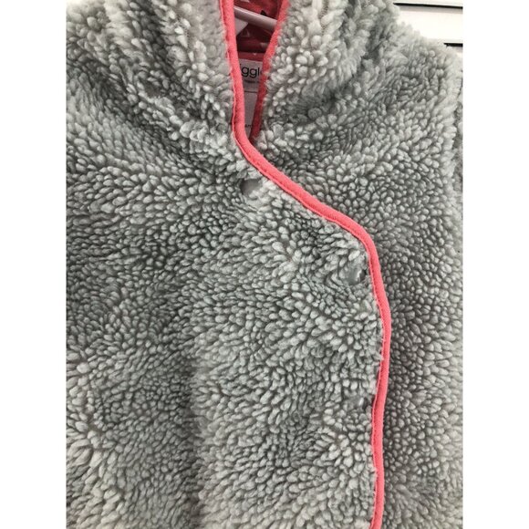 Giggle Moon Size 6M Grey & Pink Sherpa Snow Suit - Picture 2 of 6